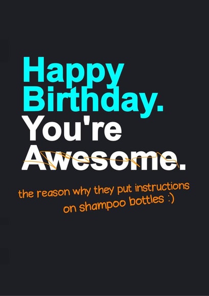 funny humour Birthday Card 5705 created by Redrakoon