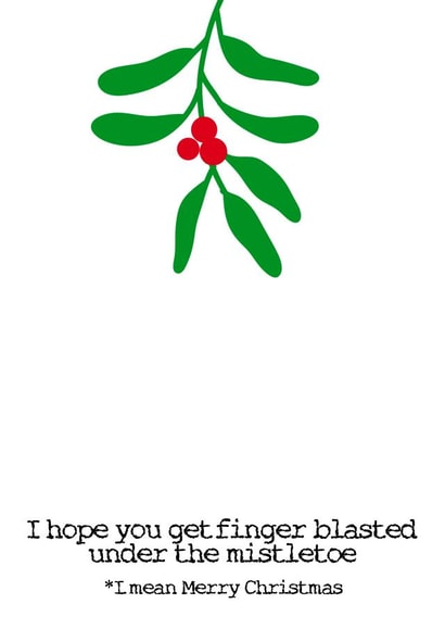 finger blasted Christmas Card 8145 created by Filthy Sentiments