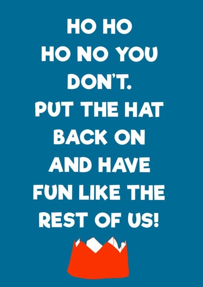 Adult Humour Christmas Card 30887 created by Peter Cole