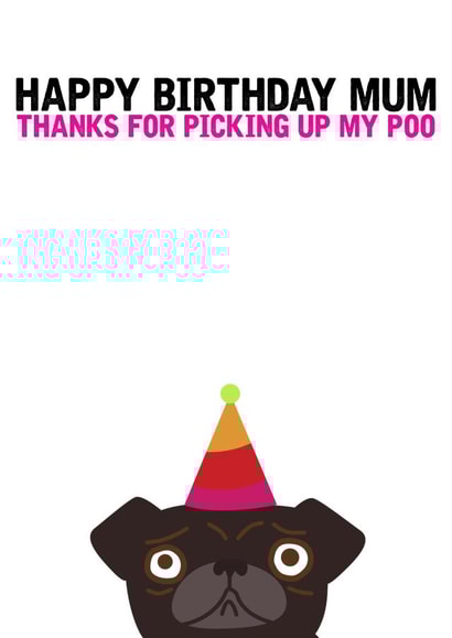 happy mum Birthday Card 8152 created by Filthy Sentiments