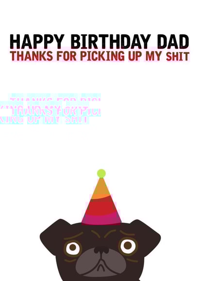 happy thanks Birthday Card 8153 created by Filthy Sentiments