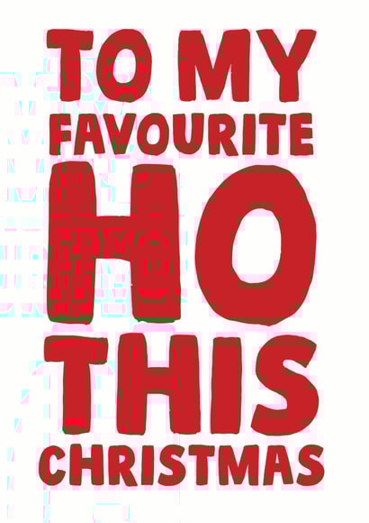 favourite ho Christmas Card 13188 created by Studio Doodles