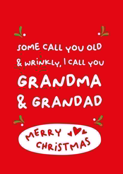 Merry Christmas Old & Wrinkly created by PaperJam Print Co.