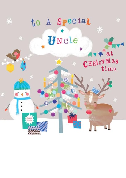 special uncle Christmas Card 6081 created by YTR Studios (Yasmin Tara)
