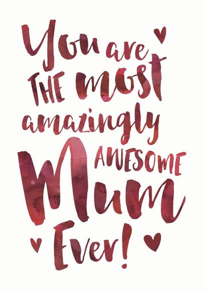 Amazingly Awesome Mum Appreciation Card created by Dig The Earth