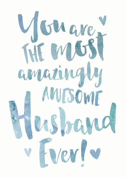 Amazingly Awesome Husband Anniversary or Birthday Card created by Dig The Earth