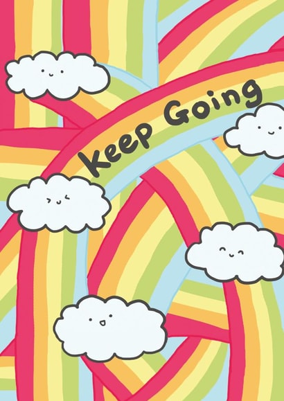 positive motivation Thinking of you Card 9841 created by Peach Panda Studio