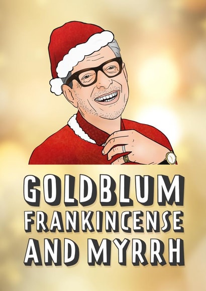 jeff goldblum Christmas Card 10050 created by Hey Huns It's Nicole