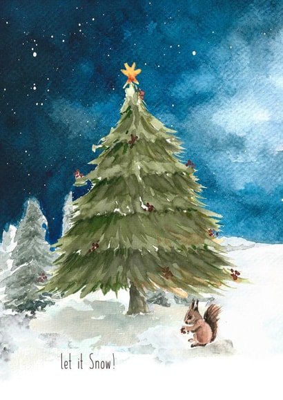 let it Christmas Card 2000 created by Silvia Betancourt