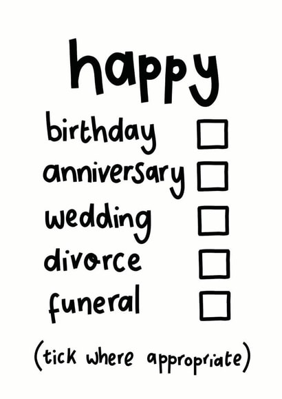 Tick where appropriate created by Darwin Designs