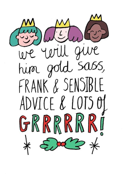 feminist political Christmas Card 12100 created by Holly Macdonald