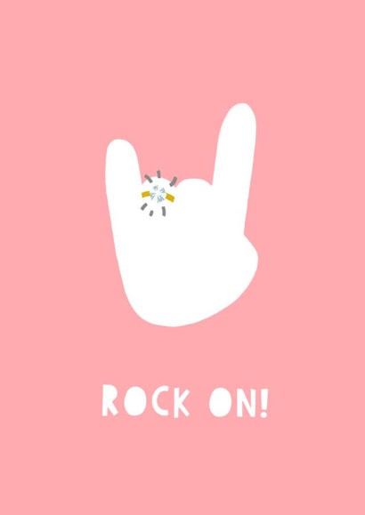 Rock On! Engagement card created by Zoe Spry