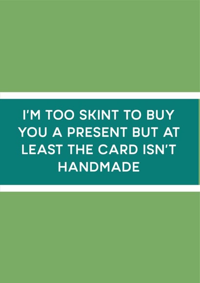 Cheeky Funny Christmas Card 33437 created by Just Spag