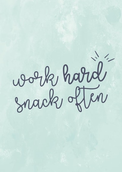 work hard New Job Card 14415 created by Lucy Cats & Tea