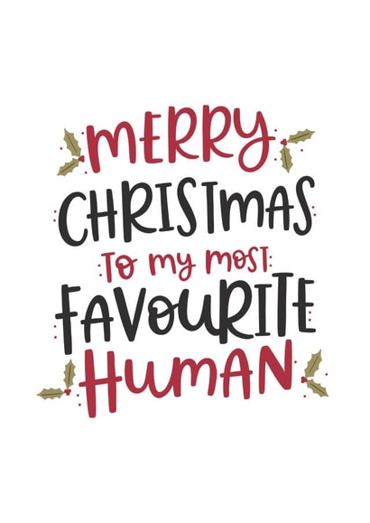 Favourite Human Christmas Card created by Abbie Imagine