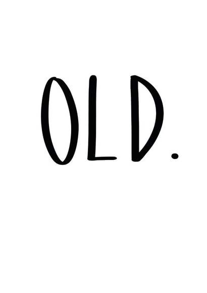 Old birthday card created by STUDIO THIRTY TWO