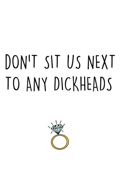 Rude - Engagement - diamond ring card created by Pippa Ray