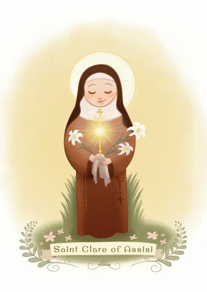 Saint Clare Card 26220 created by Catherine Satrun