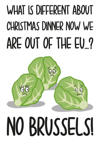 The difference about Christmas dinner joke card created by TeePee Creations