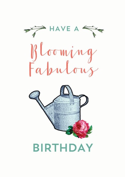 have blooming Birthday Card 7861 created by Papergravy