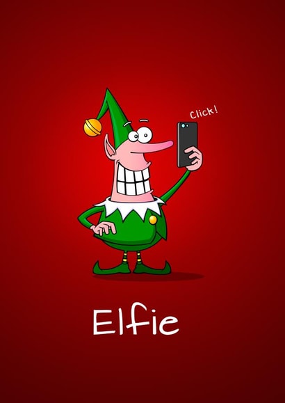 elfie selfie Christmas Card 35658 created by Eoin McKeown