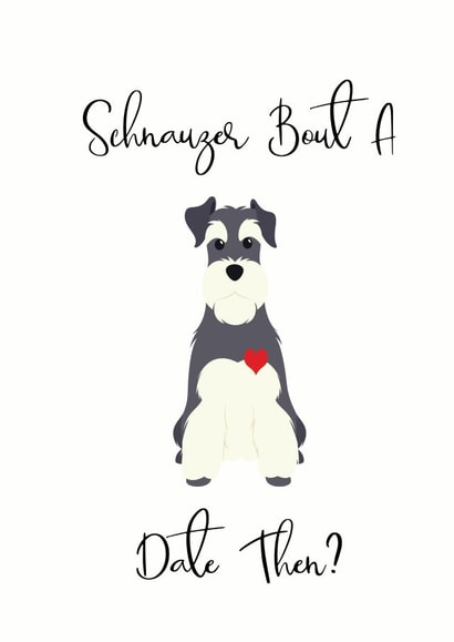 schnauzer bout Anniversary Card 27475 created by The Monochrome Bow