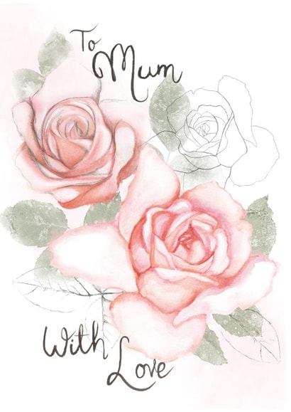 To Mum With Love Floral Card created by Zoe-Claire