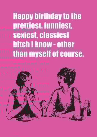 funny rude Birthday Card 12864 created by Witty Banter