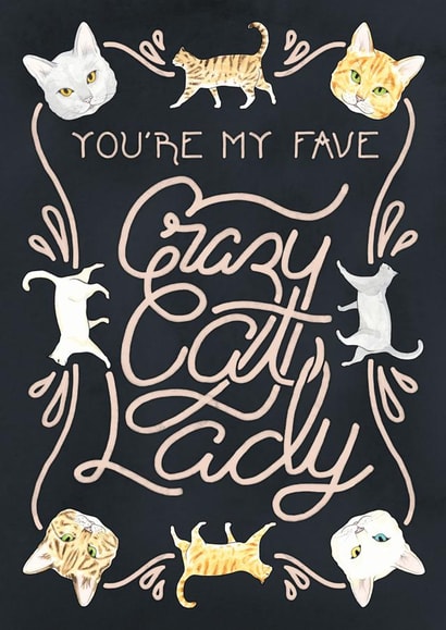 Cat CrazyCatLady Card 27709 created by A Rose Cast