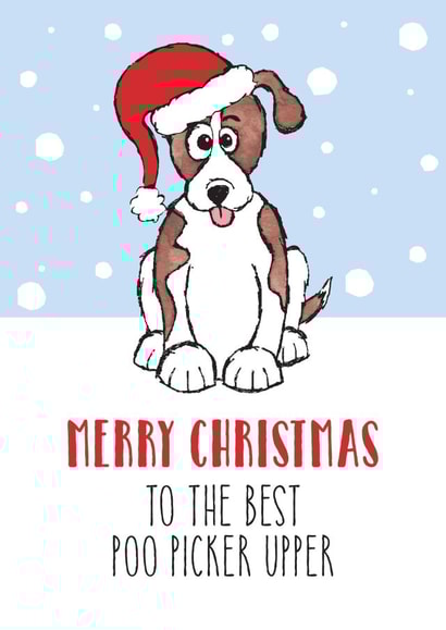 merry xmas Christmas Card 7493 created by HC Illustrations