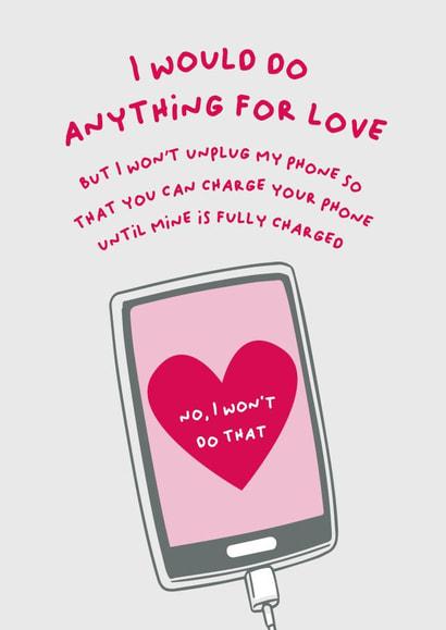 I would do anything for love created by PaperJam Print Co.