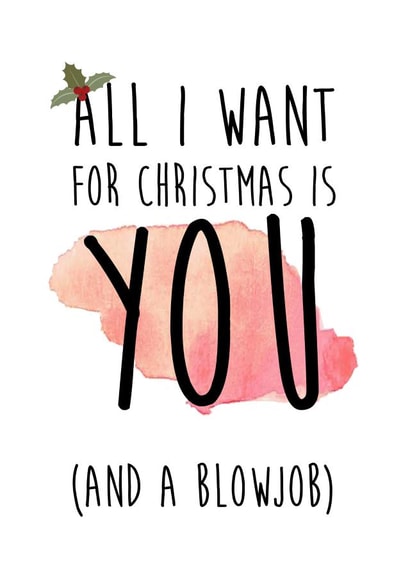 funny rude Christmas Card 12415 created by LOVE PAPER RAINBOW