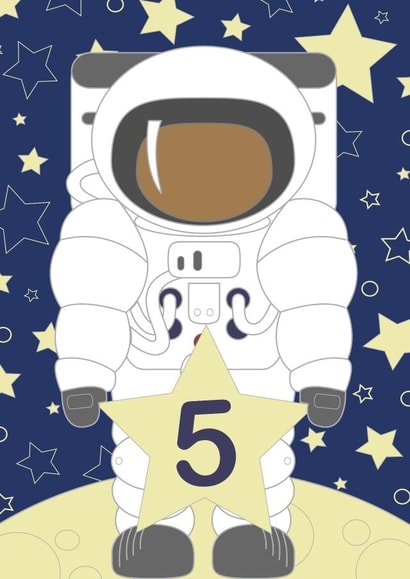 space astronaut Birthday Card 8789 created by Sarah Twist