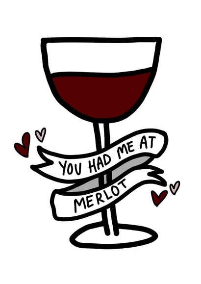 Funny Anniversary / Love / Valentine's Wine Card created by Studio Yelle