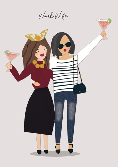 work wife Just because Card 14535 created by Tigerlily