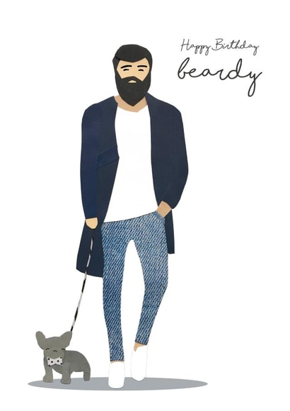 pugs beard Birthday Card 14543 created by Tigerlily