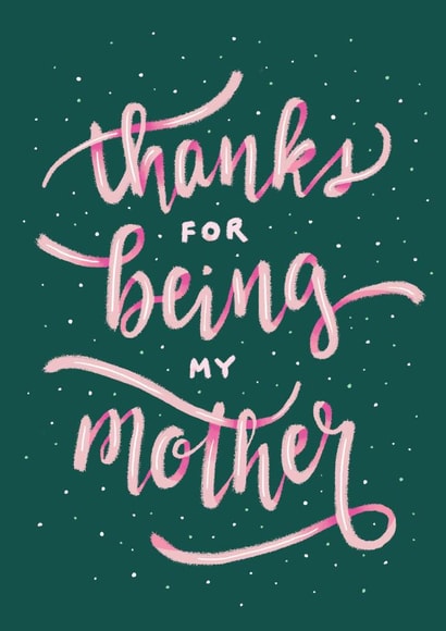 thanks being Mothers Day Card 1174 created by Charlotte Hill Vandenburg