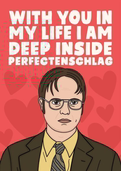 The Office Us Valentines Day Card - Dwight Schrute - Perfectenschlag created by Studio Doodles