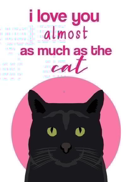 love you Valentines Day Card 25139 created by Pet Friendly