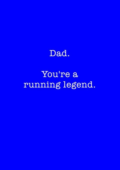 Adult Male Birthday Card 36796 created by Running Cards UK