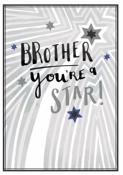 Classic Birthday Card - Brother  - You're A Star created by Louise Tiler