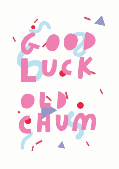old chum Good Luck Card 5428 created by Nic Farrell