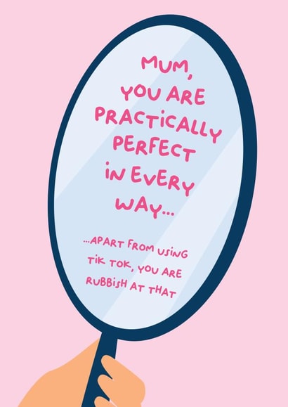 Funny Mother's day card for a mum who loves bubbles created by PaperJam Print Co.