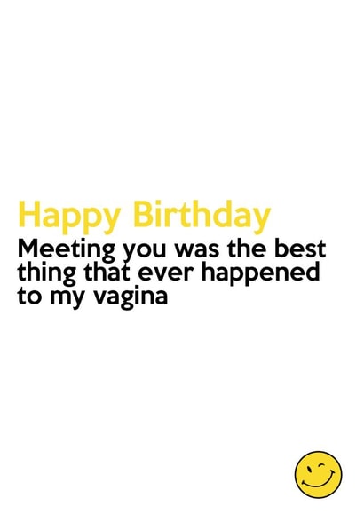 Meeting you was the best thing that ever happened card created by Absolutely Bananas Co.
