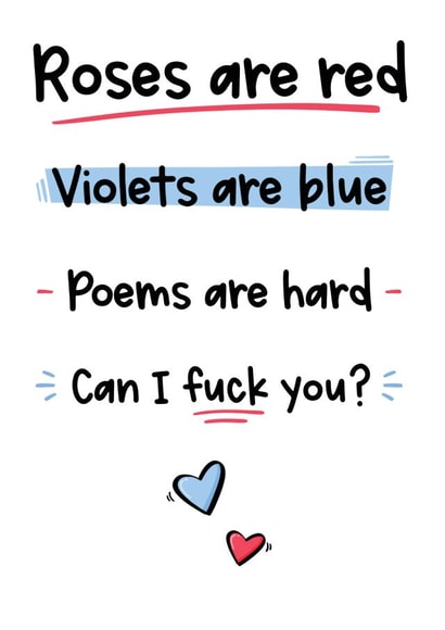 Roses Are Red - Rude Valentine's Day Poem created by The Laughing Sloth