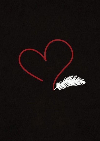 feather angel Valentines Day Card 14603 created by Julia Godridge