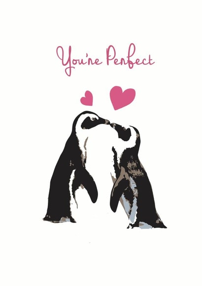 penguin youre Valentines Day Card 32761 created by Olivia Morgan ltd