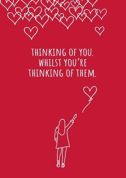 Heartfelt Valentines Day Card - Thinking Of You Whilst You're Thinking Of Them created by Jack & Dani