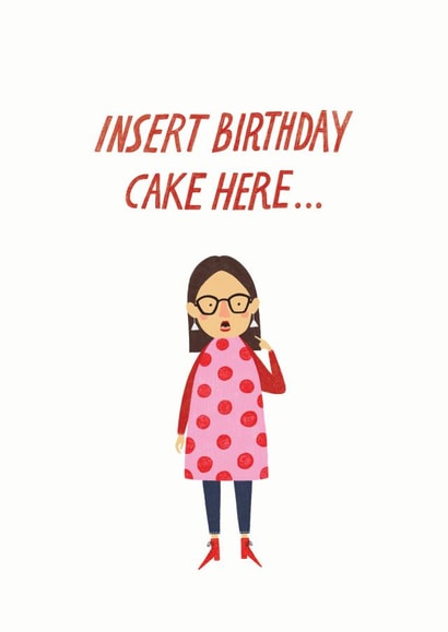 insert cake Birthday Card 14040 created by The Cardy Club