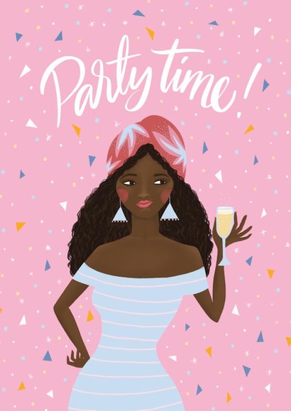 party time Congratulations Card 37718 created by The Cardy Club